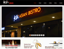 Tablet Screenshot of koiasianbistroil.com